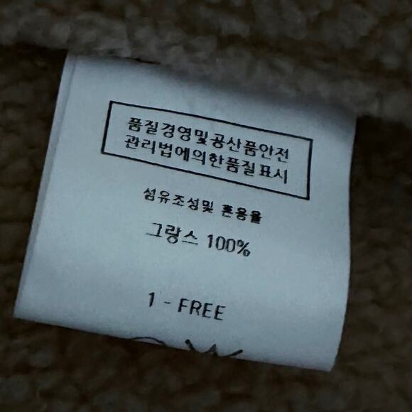 WOMENS OVERSIZED SHEARLING FLEECE JACKET BLACK_BEIGE - Picture 8 of 9